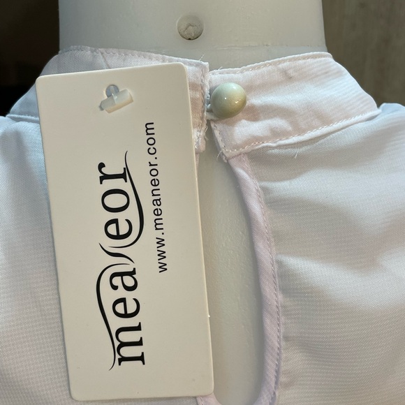 Sheer white sleeveless blouse medium nwt - Picture 7 of 9